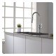 Kraus KGD-412B 30 3/4" Single Bowl Drop-In/Undermount Granite Composite Rectangular Kitchen Sink