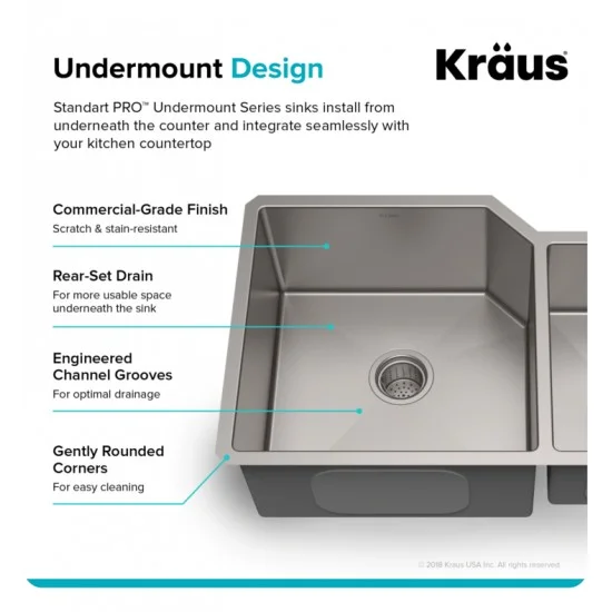 32 Undermount Kitchen Sink - Dual Function With Removable Divider 813mm  $942.20