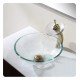 Kraus KGW-1700G 12 3/4" 2.2 GPM Single Hole Vessel Glass Waterfall Bathroom Sink Faucet