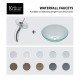 Kraus KGW-1700G 12 3/4" 2.2 GPM Single Hole Vessel Glass Waterfall Bathroom Sink Faucet