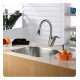 Kraus KBU10 23 3/8" Single Bowl Undermount Stainless Steel Arch Kitchen Sink Kit