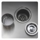 Kraus KBU10 23 3/8" Single Bowl Undermount Stainless Steel Arch Kitchen Sink Kit