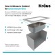 Kraus KBU10 23 3/8" Single Bowl Undermount Stainless Steel Arch Kitchen Sink Kit