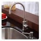 Kraus KBU11-KPF2160-SD20 20 3/4" Single Bowl Undermount Stainless Steel Kitchen Sink with Bar Faucet and Soap Dispenser