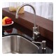 Kraus KBU11-KPF2160-SD20 20 3/4" Single Bowl Undermount Stainless Steel Kitchen Sink with Bar Faucet and Soap Dispenser