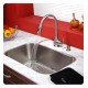 Kraus KBU14-KPF2230-KSD30 31 1/2" Single Bowl Undermount Stainless Steel Kitchen Sink with Faucet and Soap Dispenser