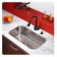 Kraus KBU14-KPF2230-KSD30 31 1/2" Single Bowl Undermount Stainless Steel Kitchen Sink with Faucet and Soap Dispenser