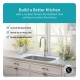 Kraus KBU14E-1630-42 Outlast MicroShield 31 1/2" Single Bowl Undermount Stainless Steel Kitchen Sink with Pull-Down Kitchen Faucet and Soap Dispenser