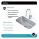 Kraus KBU14E-1630-42 Outlast MicroShield 31 1/2" Single Bowl Undermount Stainless Steel Kitchen Sink with Pull-Down Kitchen Faucet and Soap Dispenser