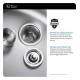 Kraus KBU14E-1630-42 Outlast MicroShield 31 1/2" Single Bowl Undermount Stainless Steel Kitchen Sink with Pull-Down Kitchen Faucet and Soap Dispenser