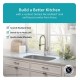 Kraus KBU14E-1640-42 Outlast MicroShield 31 1/2" Single Bowl Undermount Stainless Steel Kitchen Sink with Flex Kitchen Faucet and Soap Dispenser