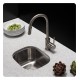 Kraus KBU17 15 1/8" Single Bowl Undermount Stainless Steel Rectangular Bar Kitchen Sink