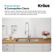 Kraus KBU23 32 3/8" Double Bowl Undermount Stainless Steel Rectangular Kitchen Sink