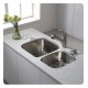 Kraus KBU26 30 3/4" Double Bowl Undermount Stainless Steel Rectangular Kitchen Sink