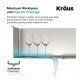Kraus KHT302-33 Standart Pro 33" Double Bowl Drop-In Stainless Steel Rectangular Kitchen Sink in Satin