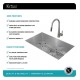 Kraus KHU100-32-2720-42SS 32" Single Bowl Undermount Stainless Steel Kitchen Sink with Pull-Down Kitchen Faucet and Soap Dispenser