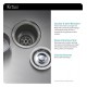 Kraus KHU100-32-2720-42SS 32" Single Bowl Undermount Stainless Steel Kitchen Sink with Pull-Down Kitchen Faucet and Soap Dispenser