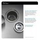 Kraus KHU101-23-KPF1621-KSD30 23" Single Bowl Undermount Stainless Steel Kitchen Sink with High Arch Pull Down Kitchen Faucet and Soap Dispenser