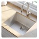 Kraus KHU23 Pax 22 1/2" Single Bowl Undermount Stainless Steel Rectangular Kitchen Sink