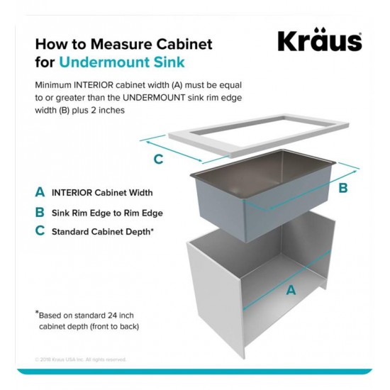 Kraus KHU24L-1610-53 Pax 24" Single Bowl Undermount Stainless Steel Laundry Utility Sink with Pull Down Kitchen Faucet and Soap Dispenser