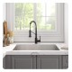 Kraus KHU29-1610-53 Pax 28 1/2" Single Bowl Undermount Stainless Steel Kitchen Sink with Pull Down Kitchen Faucet and Soap Dispenser