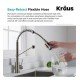 Kraus KHU29-1610-53 Pax 28 1/2" Single Bowl Undermount Stainless Steel Kitchen Sink with Pull Down Kitchen Faucet and Soap Dispenser