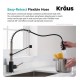 Kraus KHU29-1610-53 Pax 28 1/2" Single Bowl Undermount Stainless Steel Kitchen Sink with Pull Down Kitchen Faucet and Soap Dispenser