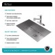 Kraus KHU32-2610-41 Pax 30 1/2" Single Bowl Undermount Stainless Steel Kitchen Sink with Pull-Out Kitchen Faucet and Soap Dispenser