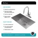 Kraus KHU32-2620-41 Pax 30 1/2" Single Bowl Undermount Stainless Steel Kitchen Sink with Pull-Down Kitchen Faucet and Soap Dispenser