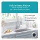 Kraus KHU32-2730-41CH Pax 30 1/2" Single Bowl Undermount Stainless Steel Kitchen Sink with Flex Kitchen Faucet and Soap Dispenser