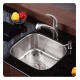 Kraus KBU11 20 3/4" Single Bowl Undermount Stainless Steel Square Kitchen Sink