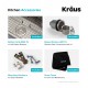 Kraus KBU11 20 3/4" Single Bowl Undermount Stainless Steel Square Kitchen Sink