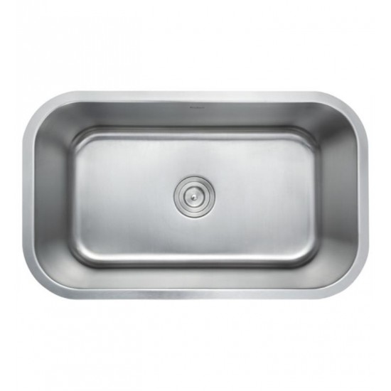 Kraus KBU14 31 1/2" Single Bowl Undermount Stainless Steel Rectangular Kitchen Sink