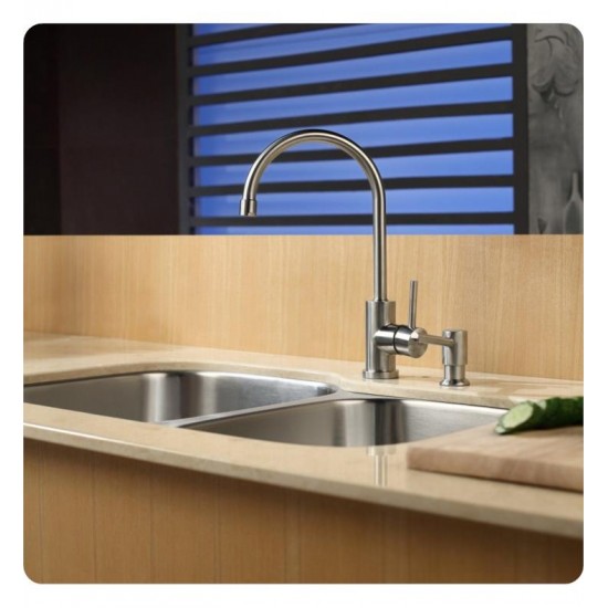 Kraus KBU24 32" Double Bowl Undermount Stainless Steel Rectangular Kitchen Sink