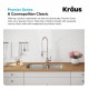 Kraus KBU24 32" Double Bowl Undermount Stainless Steel Rectangular Kitchen Sink