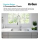 Kraus KBU28 38 5/8" Double Bowl Undermount Stainless Steel Rectangular Kitchen Sink