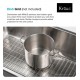 Kraus KD1US17B Dex 16 7/8" Single Bowl Undermount Stainless Steel Kitchen Sink