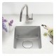 Kraus KD1US17B Dex 16 7/8" Single Bowl Undermount Stainless Steel Kitchen Sink