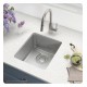 Kraus KD1US17B Dex 16 7/8" Single Bowl Undermount Stainless Steel Kitchen Sink