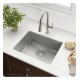 Kraus KD1US25B Dex 24 3/4" Single Bowl Undermount Stainless Steel Rectangular Kitchen Sink