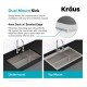 Kraus KHT300-33 Standart Pro 33" Single Bowl Drop-In Stainless Steel Rectangular Kitchen Sink