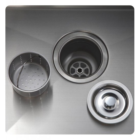 Kraus KHU100-32-1630-42 32" Single Bowl Undermount Stainless Steel Kitchen Sink with Pull Down Faucet and Soap Dispenser