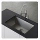 Kraus KHU29 Pax 28 1/2" Single Bowl Undermount Stainless Steel Rectangular Kitchen Sink