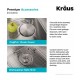 Kraus KP1TS15S-1 Pax 15" Single Bowl Drop-In Stainless Steel Rectangular Kitchen Sink