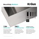 Kraus KP1TS15S-1 Pax 15" Single Bowl Drop-In Stainless Steel Rectangular Kitchen Sink