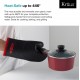 Kraus KSM-1BLACK Heat-Resistant 100% Food-Safe Silicone Non-Slip Oven Mitt in Black