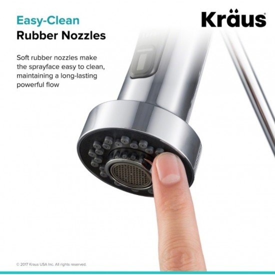 Kraus KST-1BLACK Heat-Resistant 100% Food-Safe Silicone Non-Slip Trivet in Black