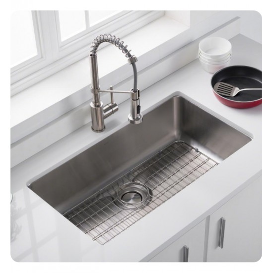 Kraus BG2317 Dex™ Series 25-Inch Stainless Steel Kitchen Sink Bottom Grid with Soft Rubber Bumpers