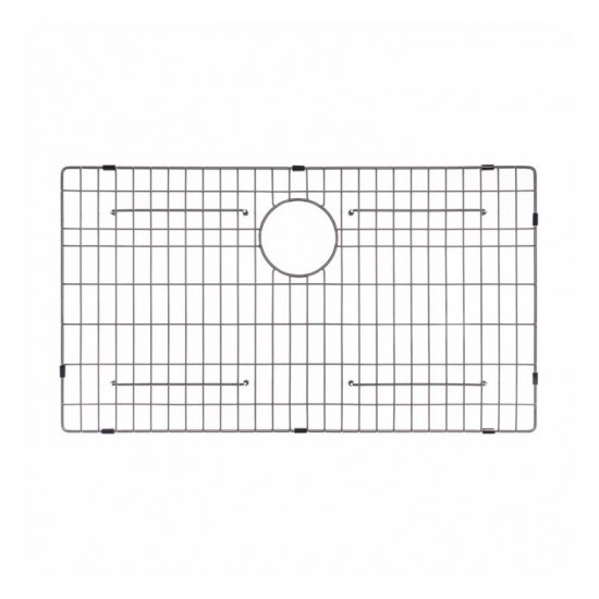 Kraus KBG-100-32 29 5/8" Stainless Steel Bottom Sink Grid with Protective Anti-Scratch Bumpers for KHU100-32 Kitchen Sink