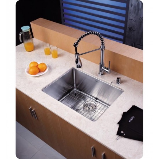 Kraus KBG-101-23 20 5/8" Stainless Steel Bottom Sink Grid with Protective Anti-Scratch Bumpers for KHU101-23 Kitchen Sink